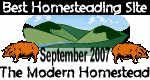 Best homesteading site - thank you