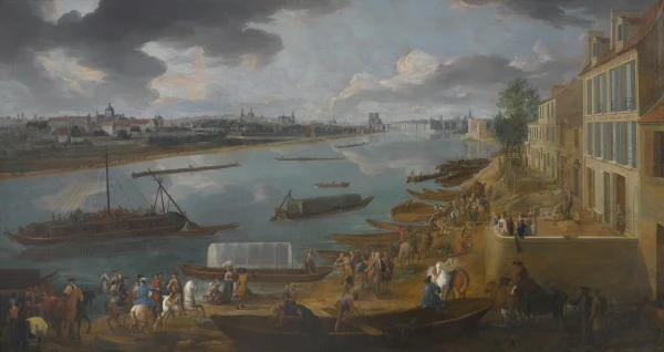 Paris en 1715, vu du quai de la rapée