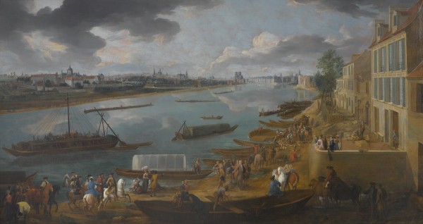 Paris en 1715, vu du quai de la rapée