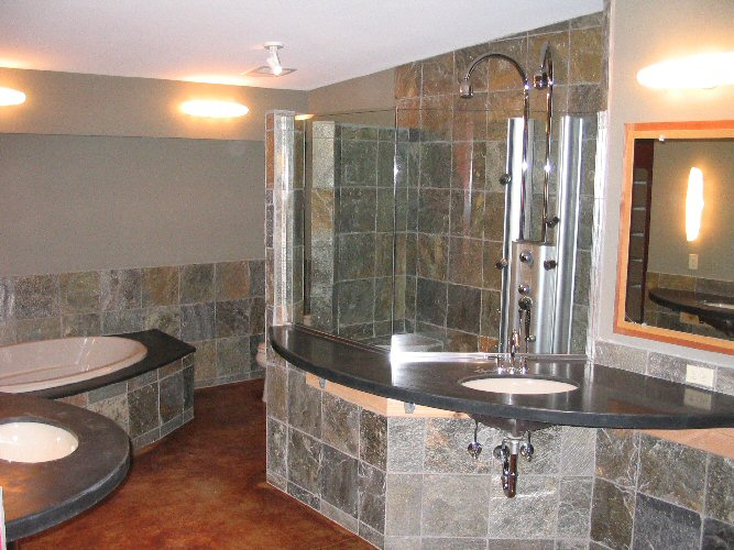 Slate Master Bathroom Shower Designs