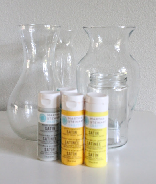 tutorial painted vases mason jars bottles