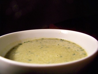 potage laitue petits pois