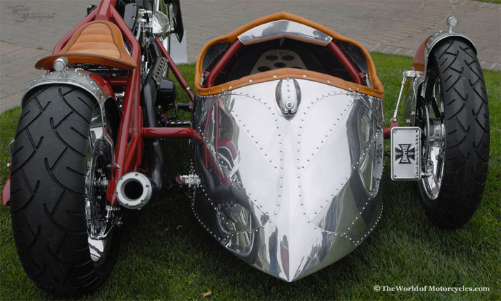 Custom Motorcycle with Sidecar