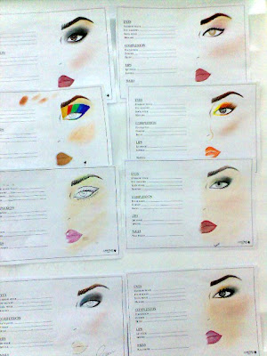 Make Up Ideas. Different colour ideas.