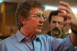 Director Alexander Payne and actor Dan Aid on the set of their film THE HOLDOVERS, a Focus Features release.