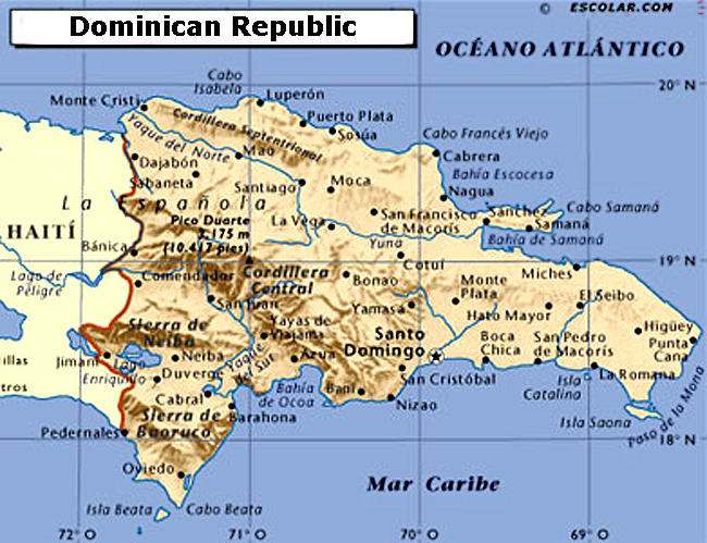Dominican Republic - Resort in Punta Cana · Dominican Republic map