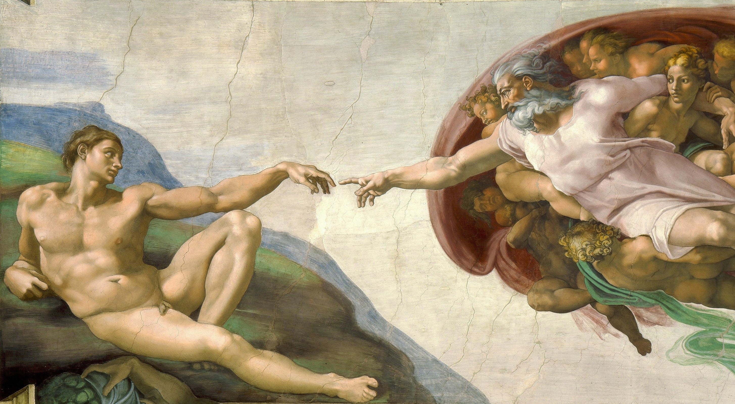 "The Creation of Adam" by Michelangelo