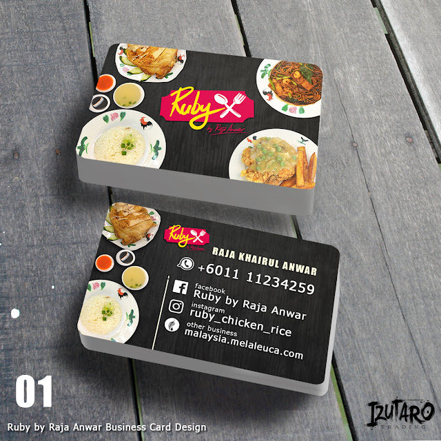 Ruby by Raja Anwar Logo, Menu, Business Card Design and Food Photography design by Izutaro.