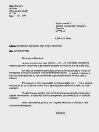 Lettre de candidature spontanée Modèle gratuit de lettre JDN