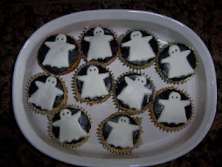 Cupcakes de Halloween con Fantasmas