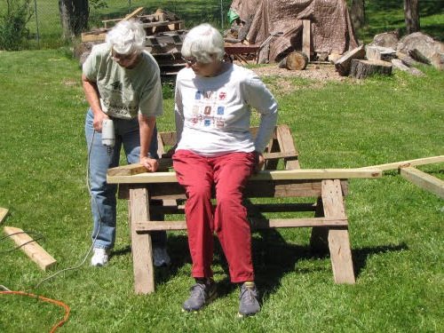 making clothesline poles