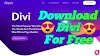 Download Divi theme with API Key for free