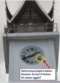 Misteri Angka Romawi 4 Pada Jam Gadang [ www.BlogApaAja.com ]