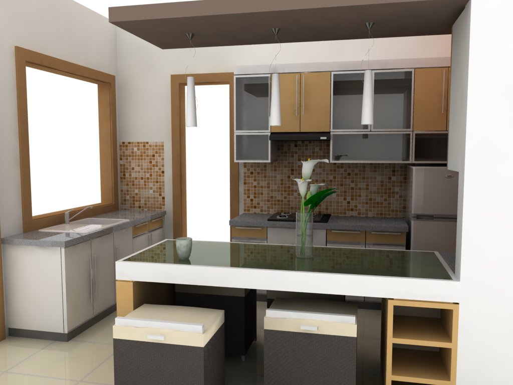 80 Desain Interior Dapur Dan Ruang Makan Minimalis Yang Menyatu