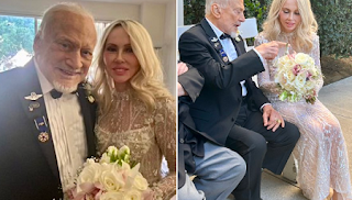 Over the moon! Buzz Aldrin marries' longtime love' on his 93rd birthday
