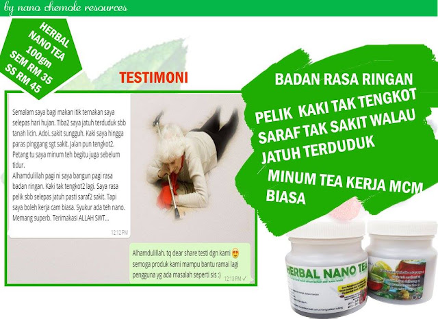 Testimoni Herbal Nano Tea