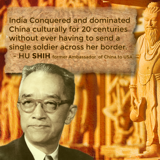 HU SHIH (former Ambassador of the China to the USA) views on India. -HBR Patel