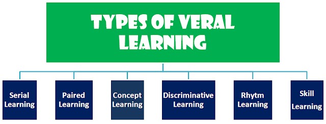 Types of Verbal Learning in Psychology | Basic Types of Verbal Learning