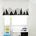 Geometric Painted Roller Curtain | DIY