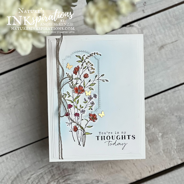 Stampin' Up! Dainty Delight Thoughtful Expressions sympathy card | Nature's INKspirations by Angie McKenzie