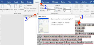 cara menyisipkan orientasi landscape pada ms word 2019