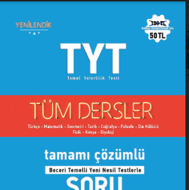 EDİTÖR YAYINLARI TYT Tüm Dersler Soru Bankası Ücretsiz Pdf İndir