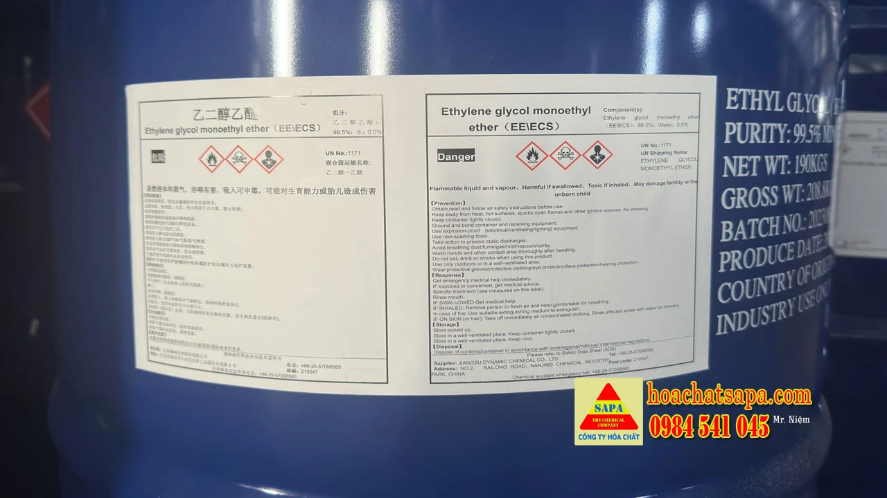 Dung môi Ethylene Glycol Monoethyl Ether (EE\ECS)