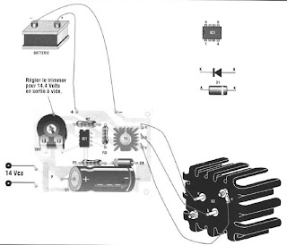 AUTOMATIC ENTRY BATTERY CHARGER 14-15 VOLT AC COURANTMAX 3 AMPERES