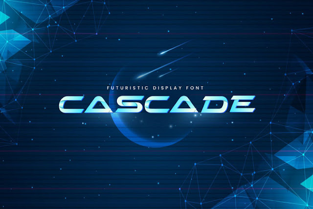 Cascade - Futuristic Display Typeface Font
