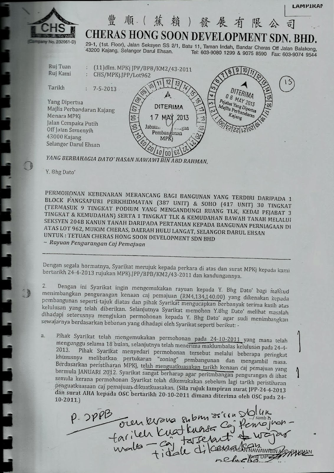 Contoh Surat Permohonan Mp Kajang