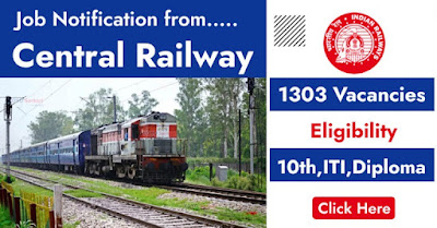1303 Posts - Indian Central Railway Recruitment 2023 - Last Date 09 September at Govt Exam Update