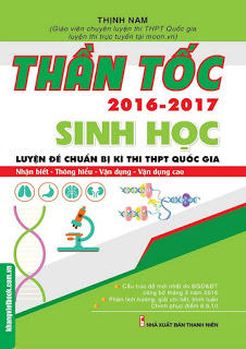 Thần tốc 2016 - 2017 Sinh học luyện đề chuẩn bị kỳ thi THPT Quốc gia - Thịnh Nam