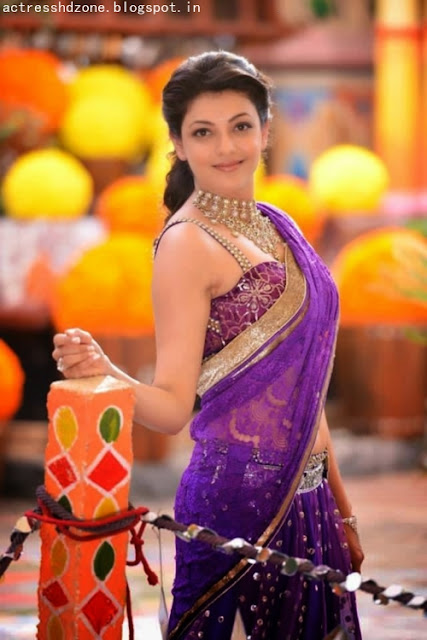 Kajal agarwal in Half saree