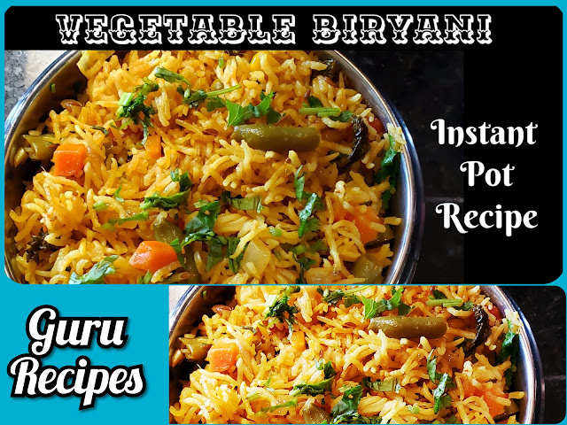 Instant Pot Vegetable Biryani