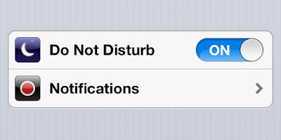 Do not disturb mode is on