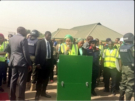 Minister of Environment, Amina Mohammed Drives Bulldozer During Sanitation in Abuja (Photos)