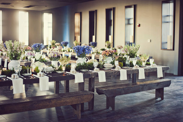 Time worn communal tables and porcelain pitchers filled to the brim with all