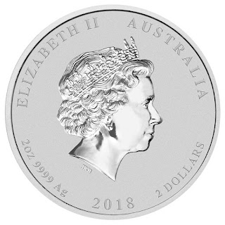 2018 Australia Dove 9999 Silver 2 oz Piefort BU Coin