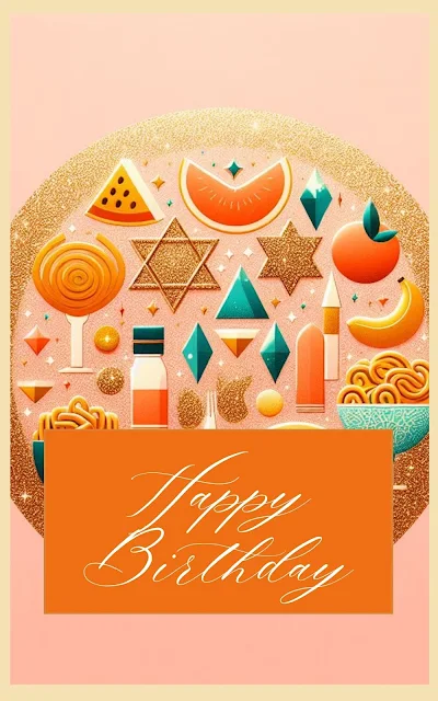 Happy Birthday Wishes For Her | Aesthetic Kosher Food Inspired Designs