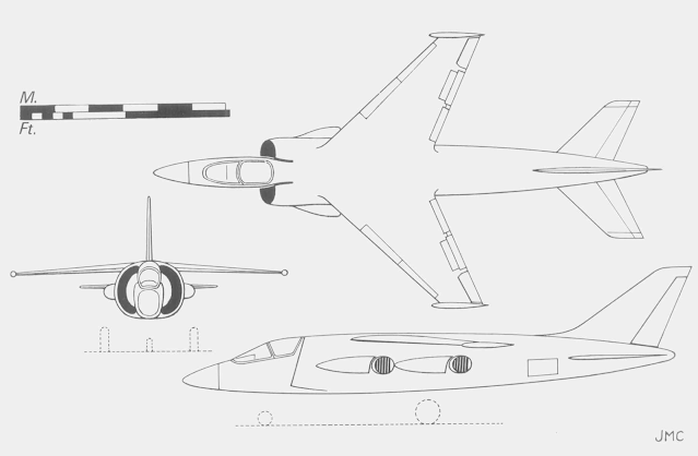 Breguet Br.1110A threeview drawing