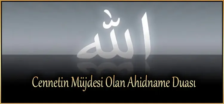 Ahidname Duası