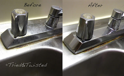 Homemade Sink Cleaner Before and After | Tried & Twisted