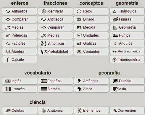 generador de ejercicios matemáticas, ciencias, idiomas, geografía