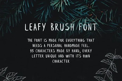 تحميل Leafy Brush الخط الانجليزي المجاني