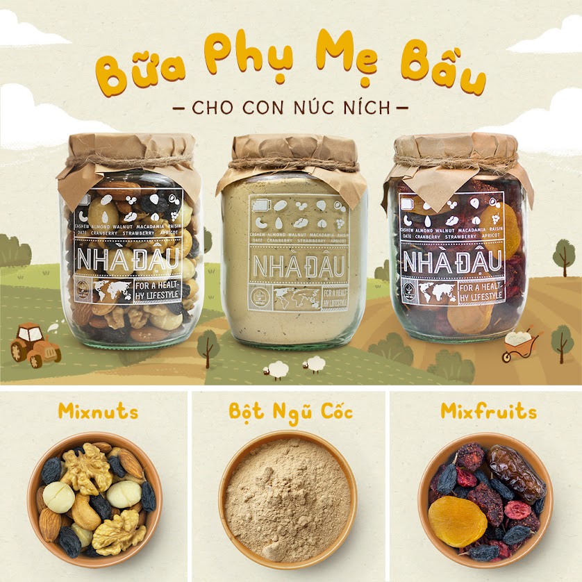 [A36] Gợi ý thực đơn bữa phụ đủ chất cho Mẹ Bầu tháng cuối