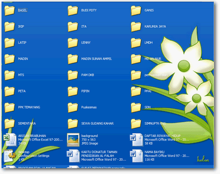 memberi Background gambar Folder di windows explorer