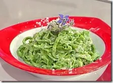 Tagliolini verdi con salsa alle noci