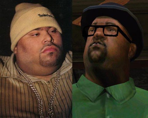 All San Andreas: Personajes del juego basados en personas reales.