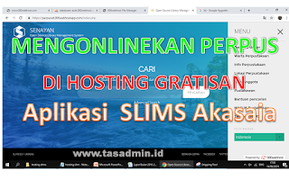 instal aplikasi perpustakaan slims online