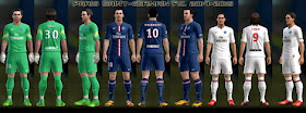 PES 2013 PSG F.C. 2014-2015 Kits by love01010100